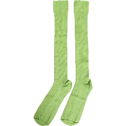 Men Green Viscose Over The Calf Accessory Socks