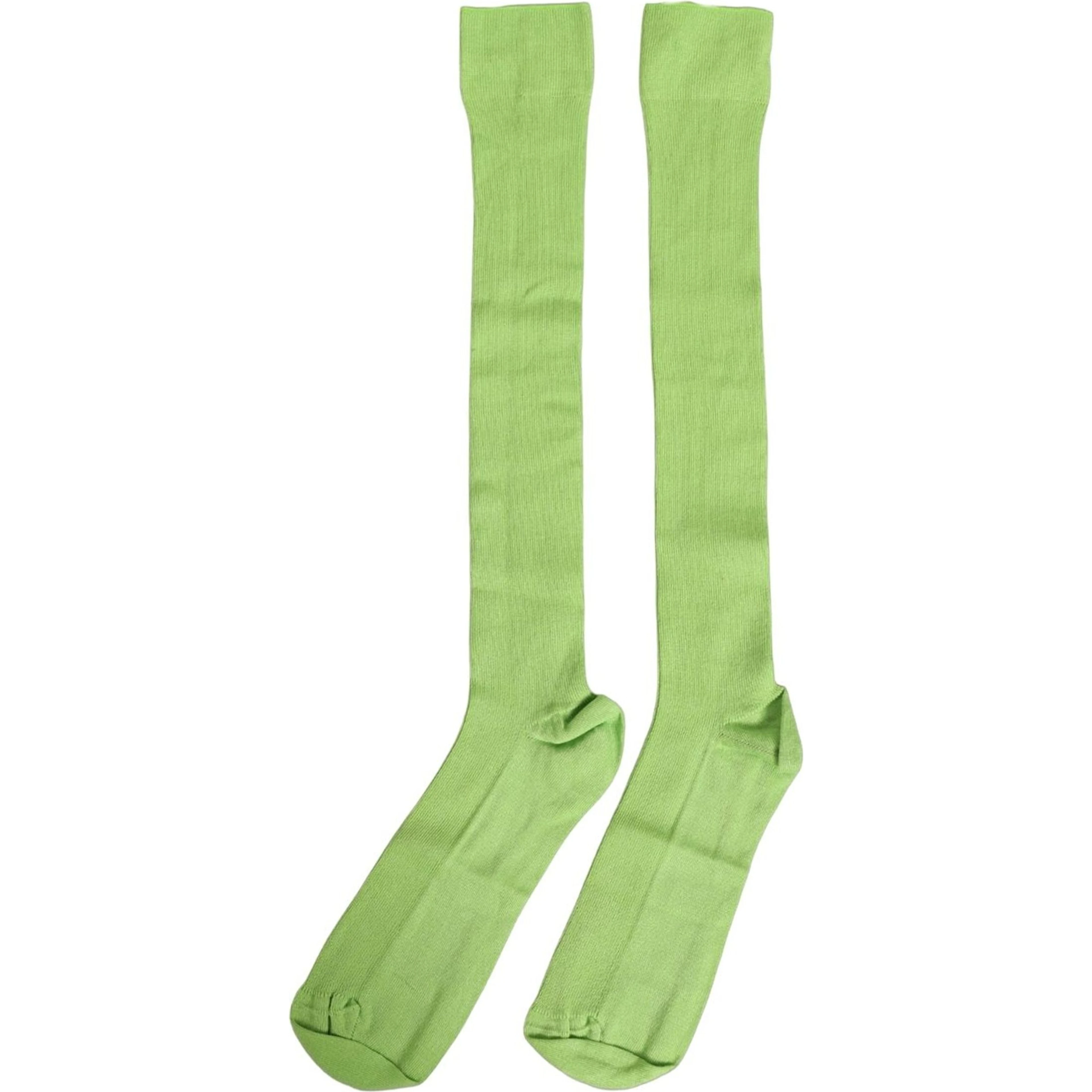 Men Green Viscose Over The Calf Accessory Socks