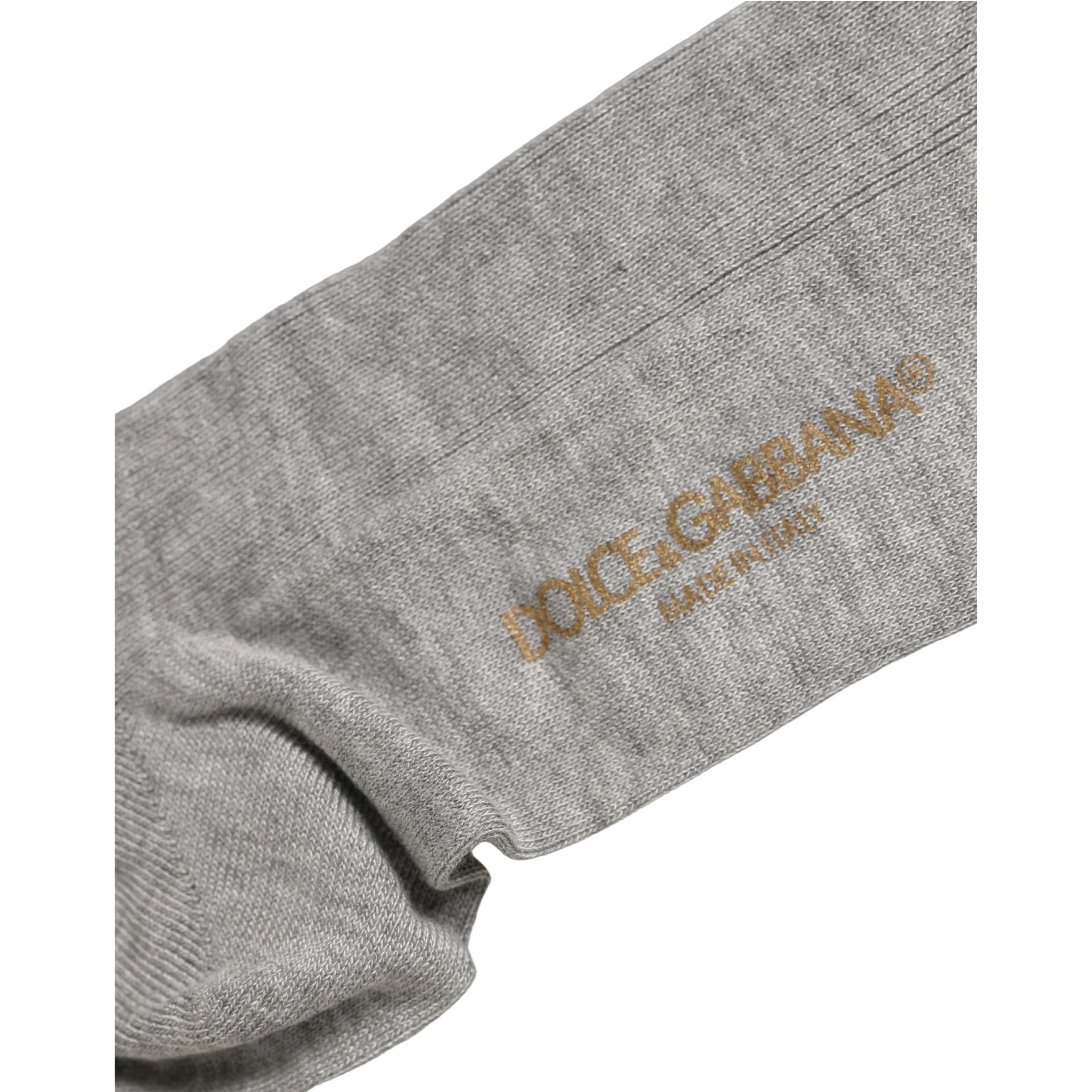 Men Gray Viscose Over The Calf Accessory Socks