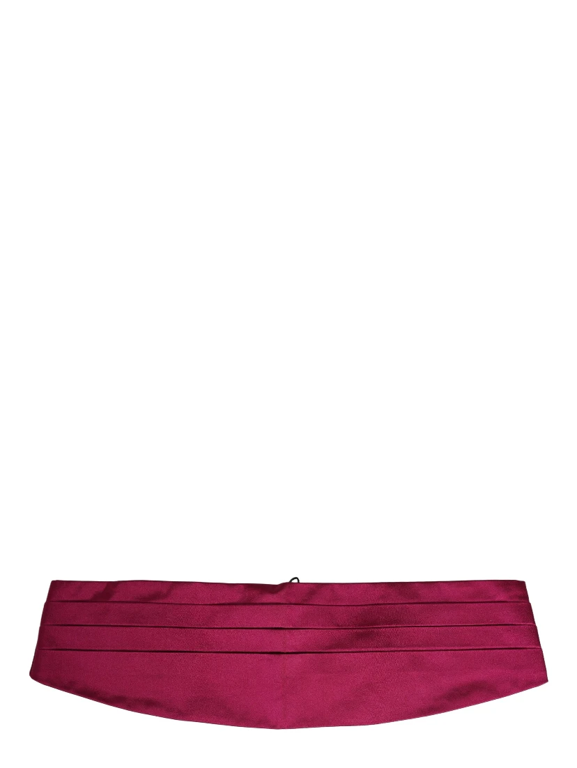 Burgundy 100% Silk Belt Waist Cummerbund