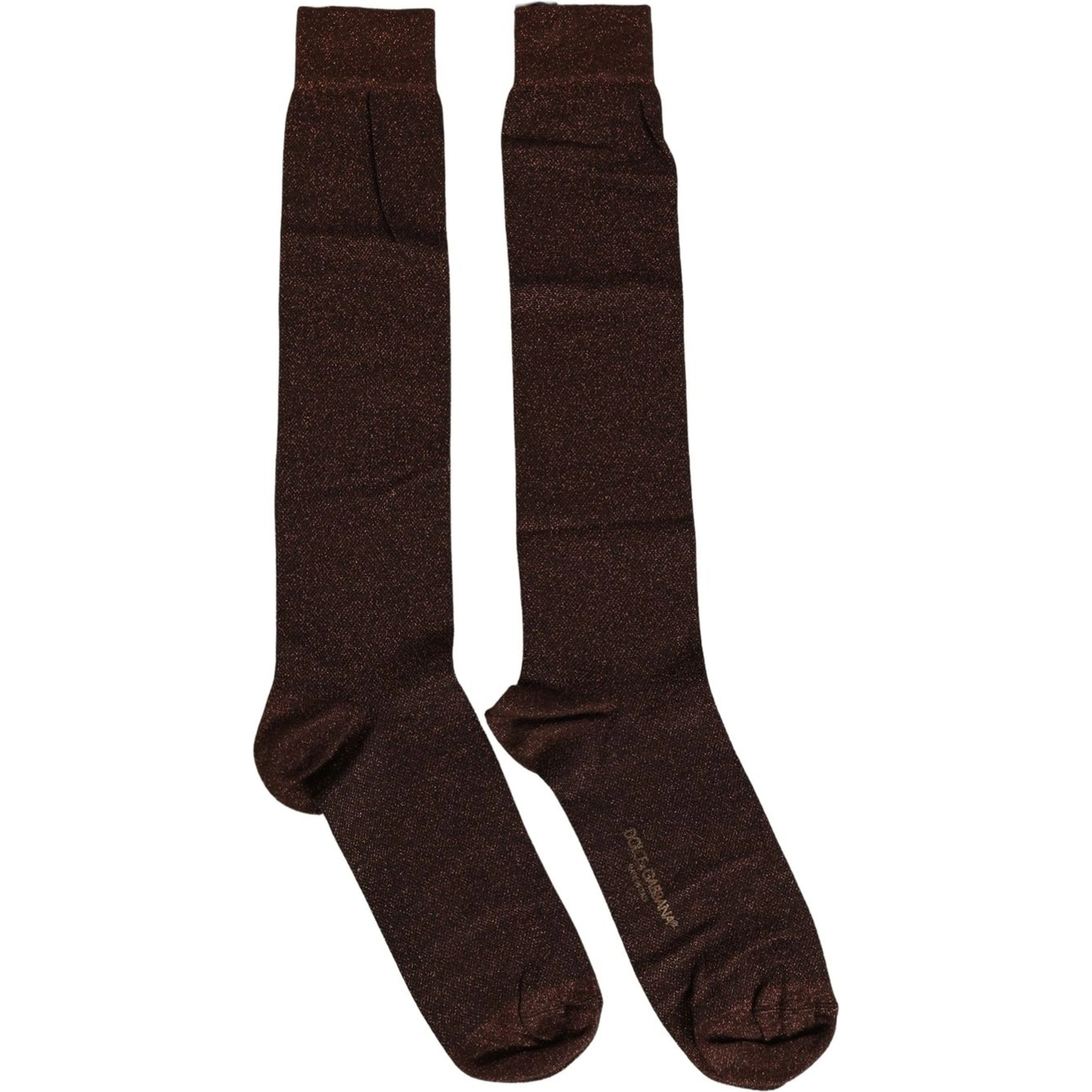 Men Brown Viscose Over The Calf Accessory Socks