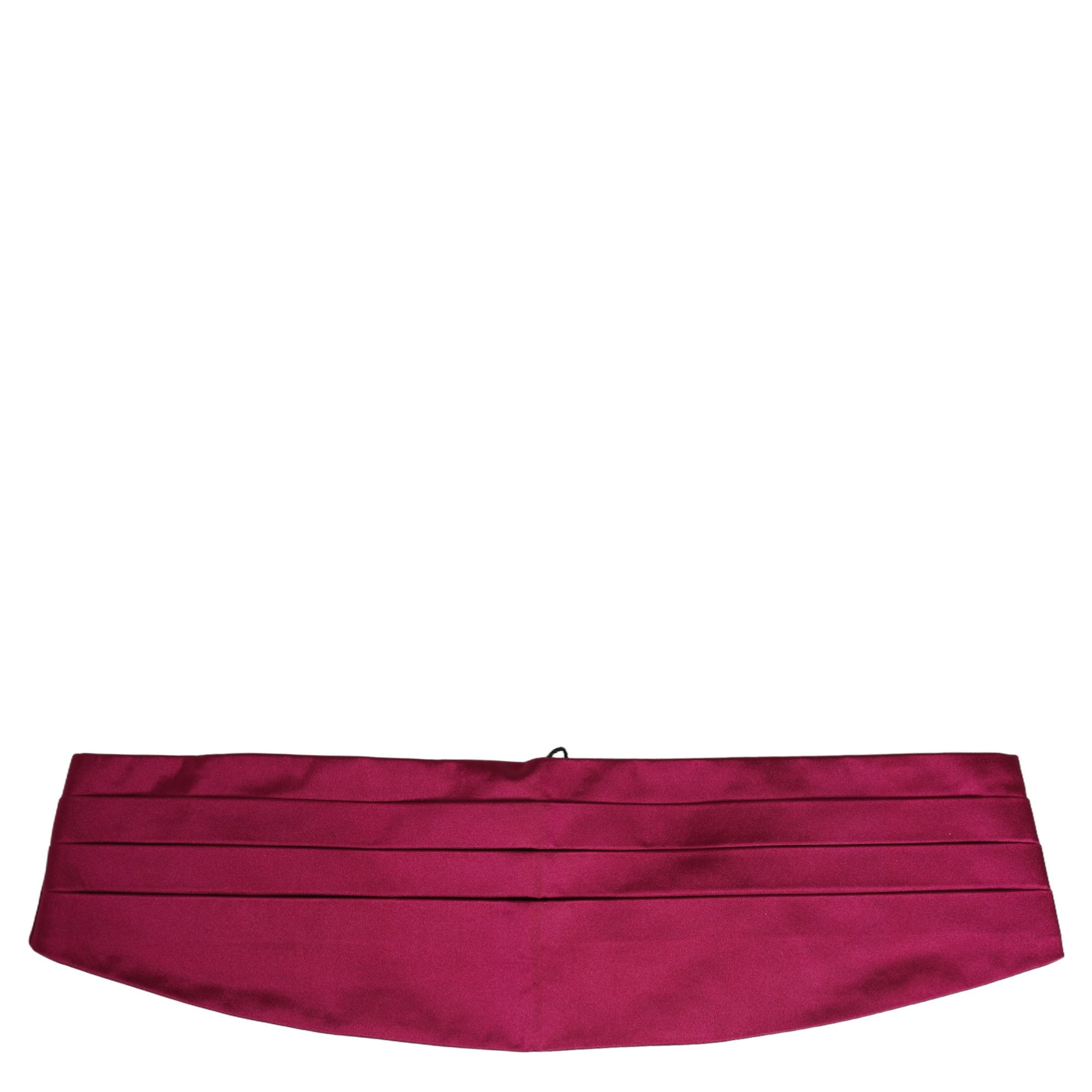 Burgundy 100% Silk Belt Waist Cummerbund