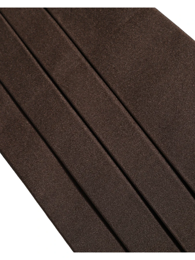 Dark Brown 100% Silk Belt Waist Cummerbund