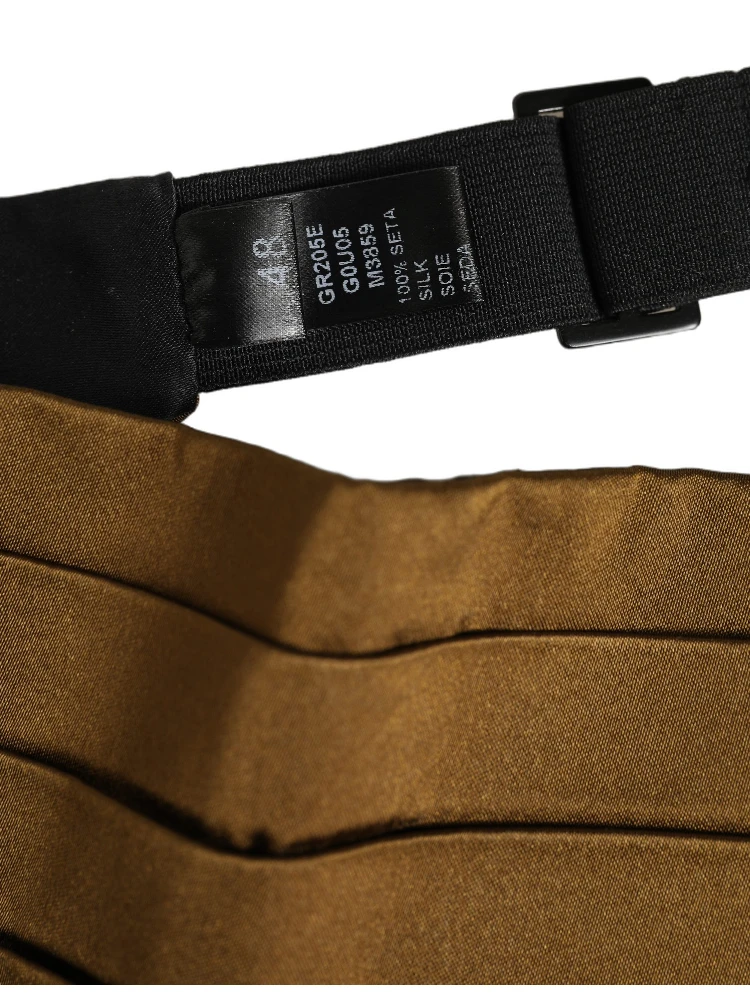 Brown Men 100% Silk Belt Waist Cummerbund