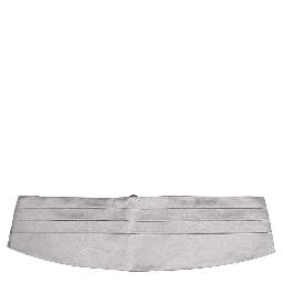 Gray Men 100% Silk Belt Waist Cummerbund