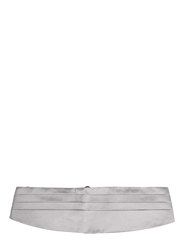 Gray Men 100% Silk Belt Waist Cummerbund alternative