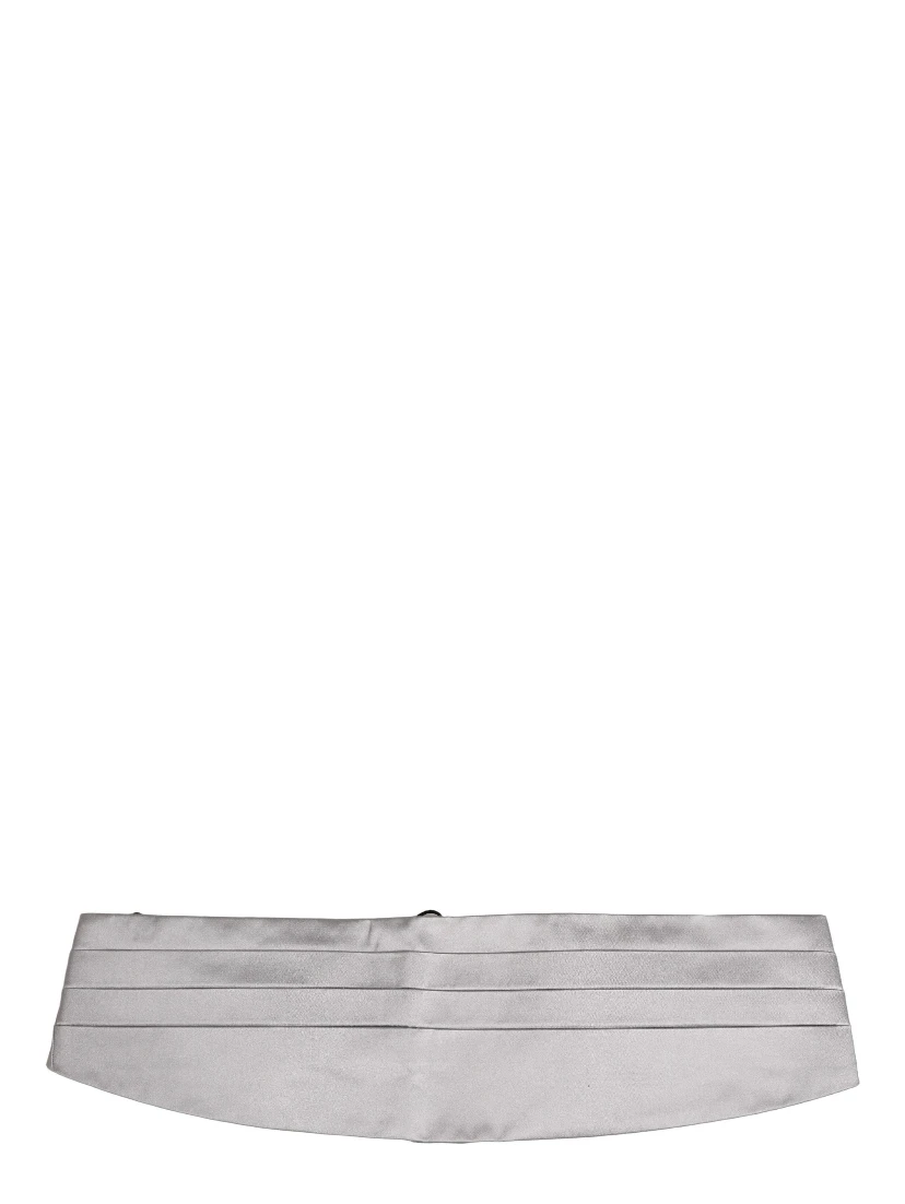 Gray Men 100% Silk Belt Waist Cummerbund