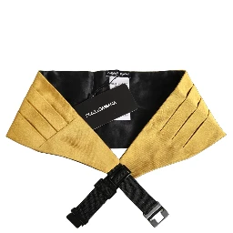 Gold Men 100% Silk Belt Waist Cummerbund