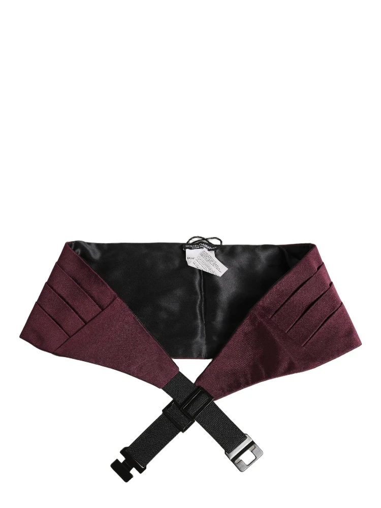 Maroon Men 100% Silk Belt Waist Cummerbund alternative