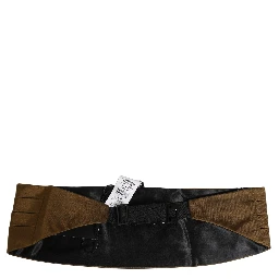 Brown Men 100% Silk Belt Waist Cummerbund