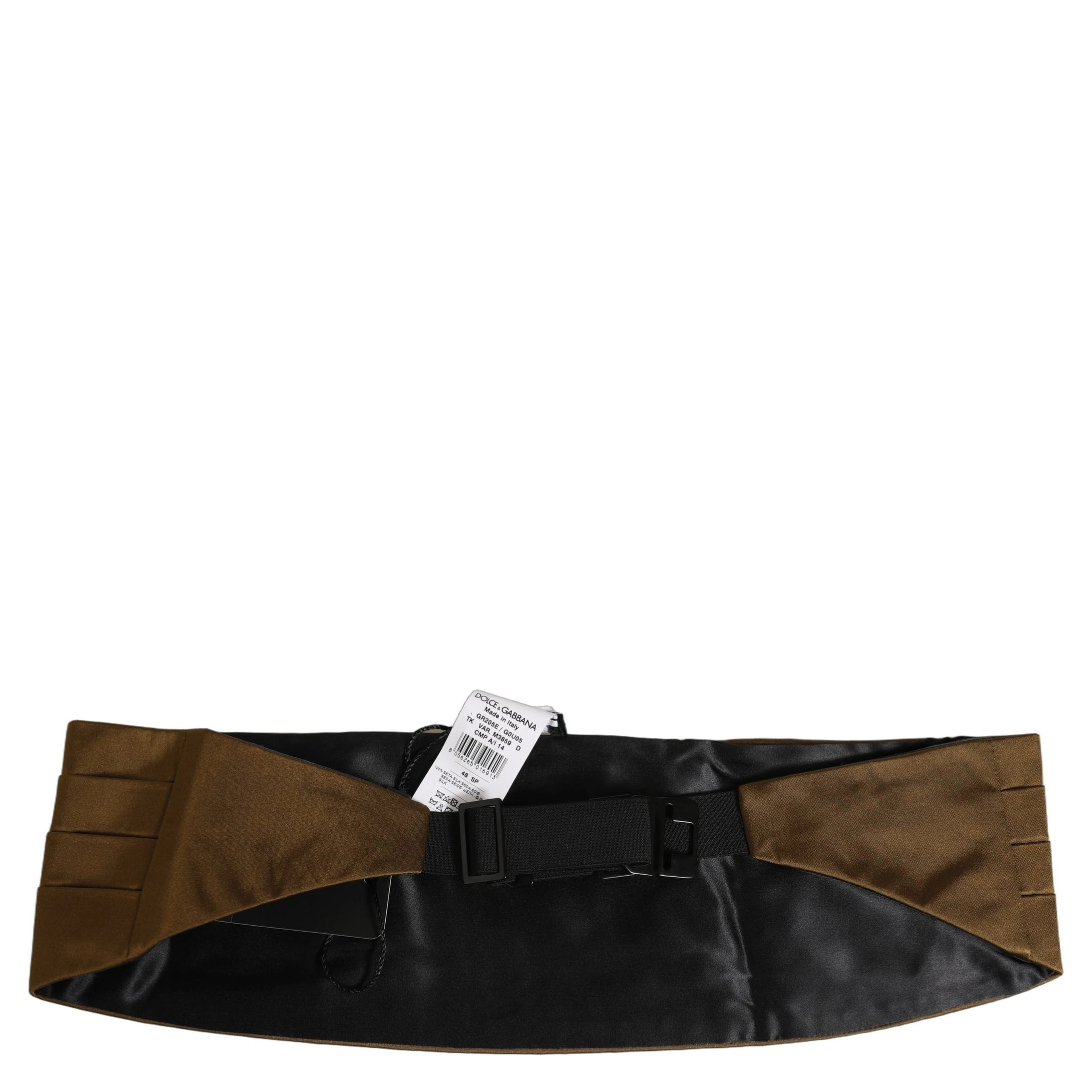 Brown Men 100% Silk Belt Waist Cummerbund