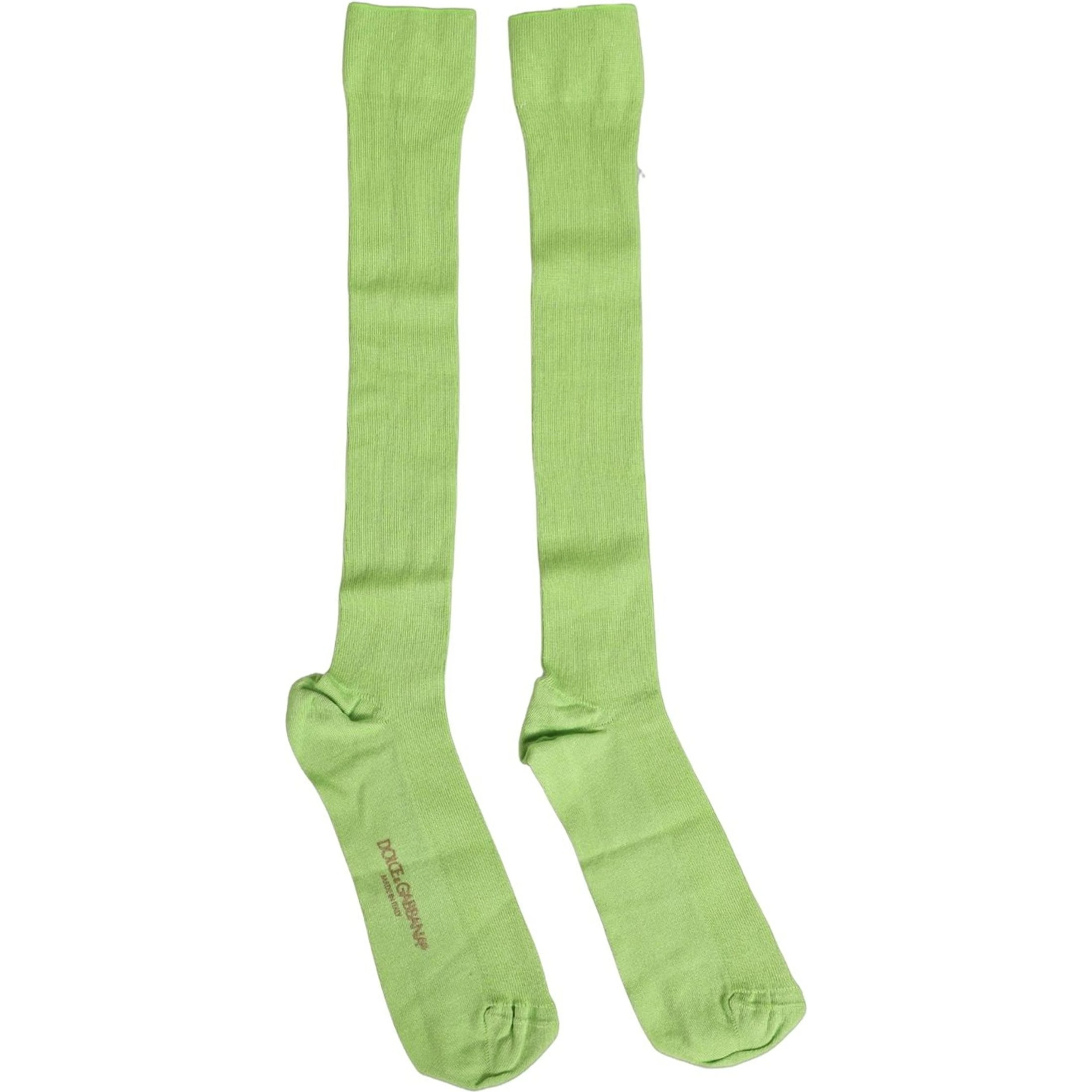 Men Green Viscose Over The Calf Accessory Socks