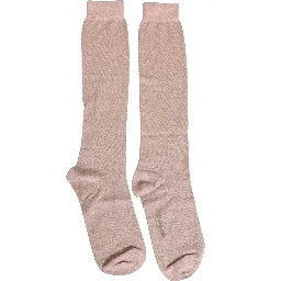 Light Pink Viscose Over The Calf Accessory Socks