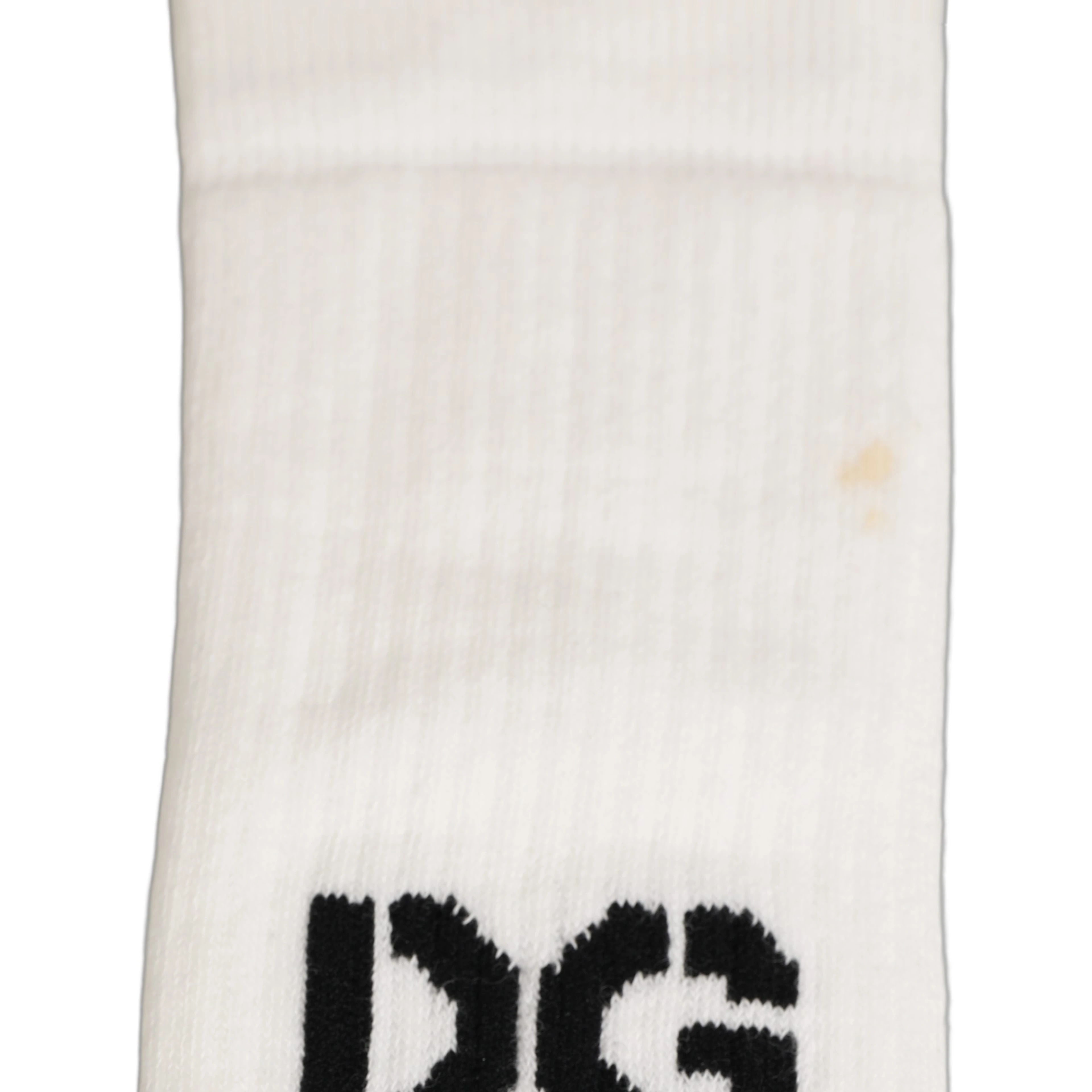Men White Cotton Over The Calf Accessory Socks