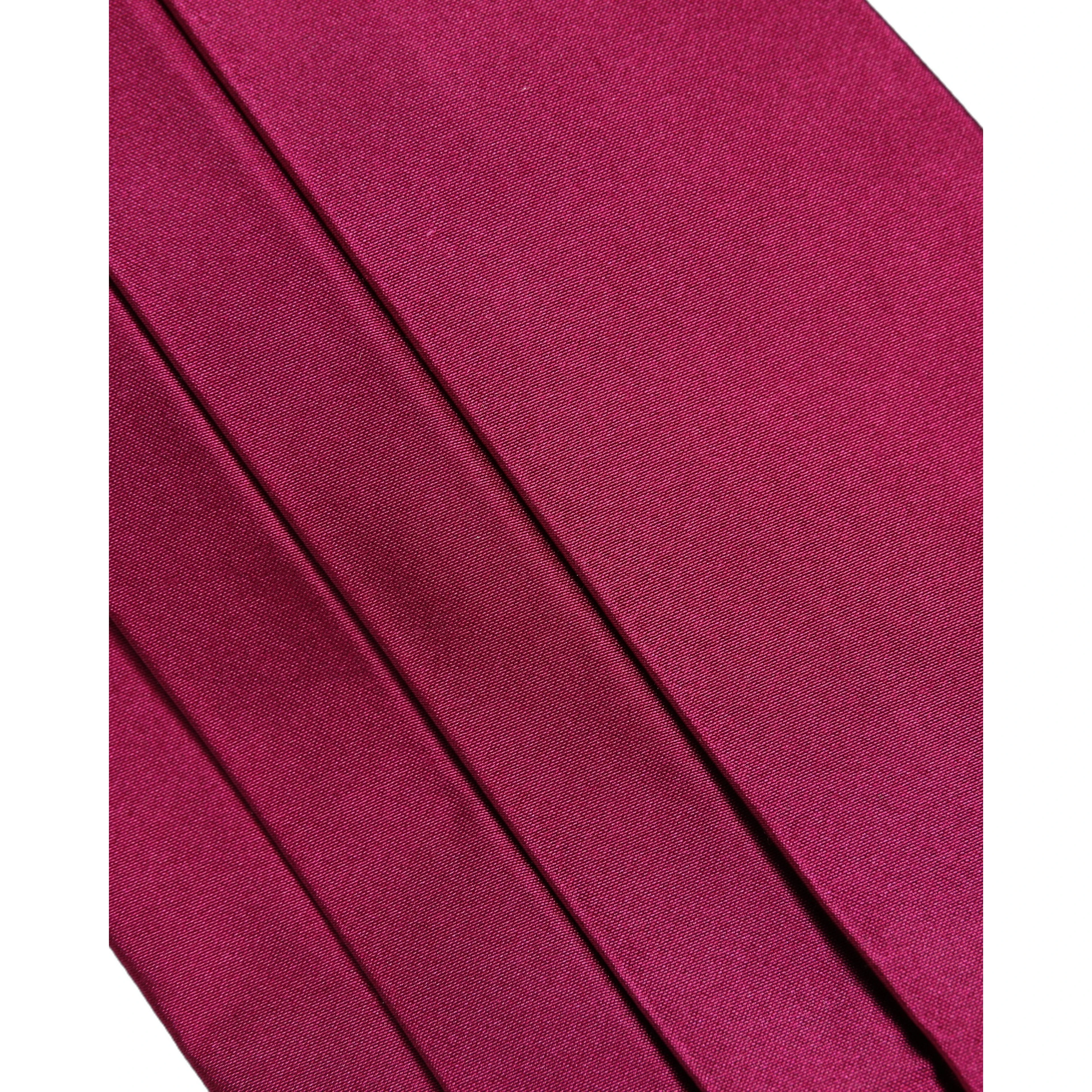 Burgundy 100% Silk Belt Waist Cummerbund