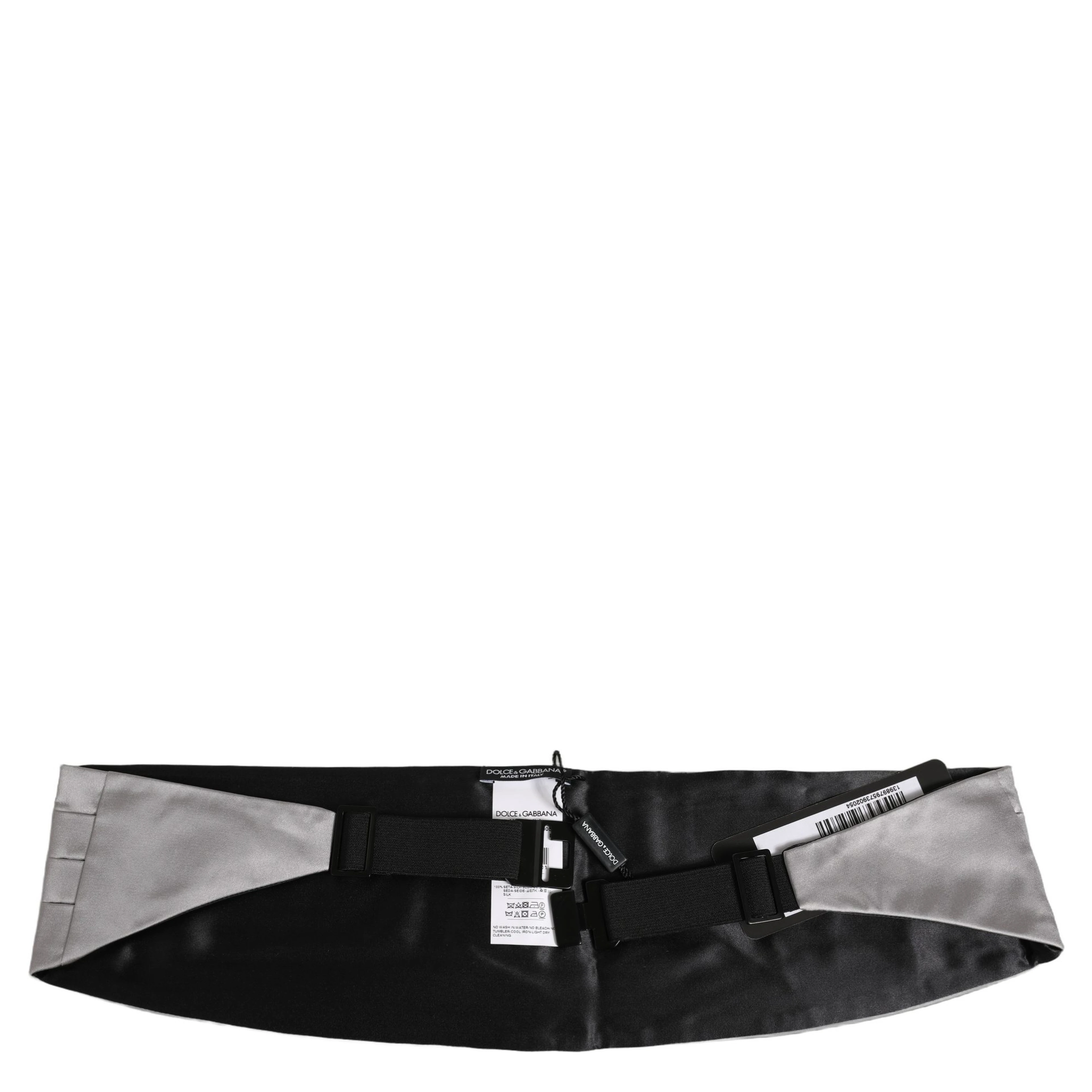 Gray Men 100% Silk Belt Waist Cummerbund