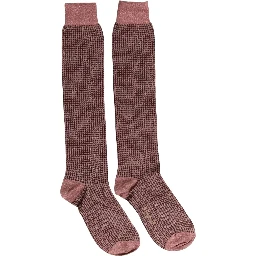Dusty Pink Viscose Over The Calf Accessory Socks