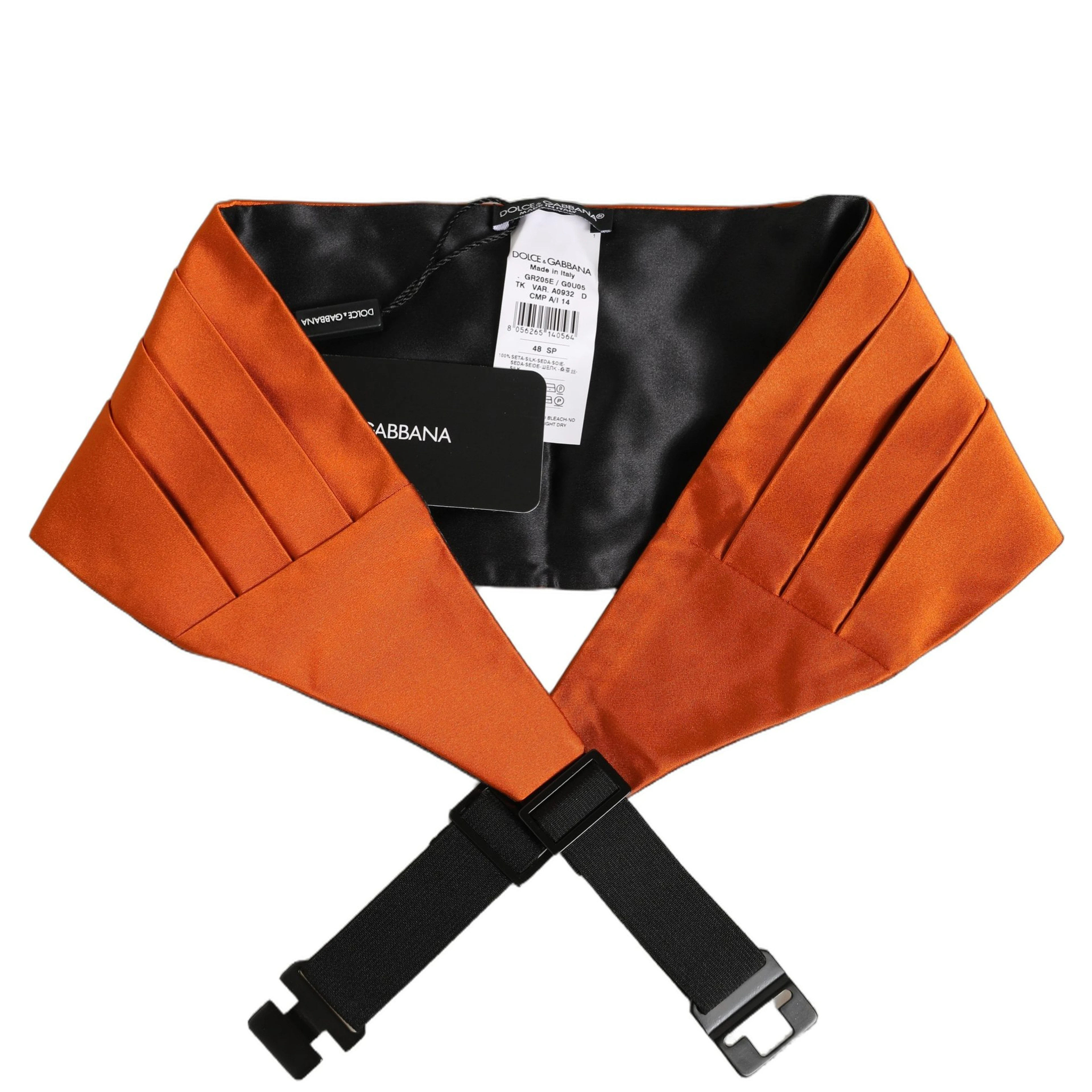 Orange 100% Silk Belt Waist Cummerbund