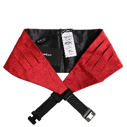 Red Men 100% Silk Belt Waist Cummerbund