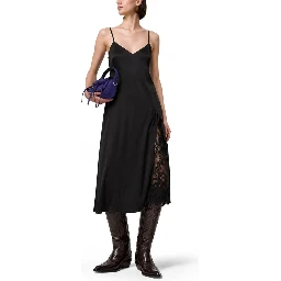 SATIN MIDI DRESS