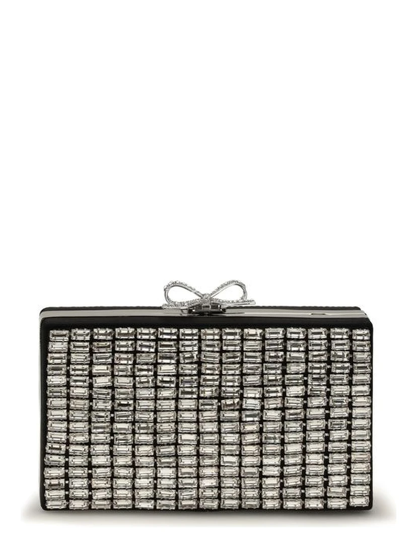 Silver Glass Clutch Bag