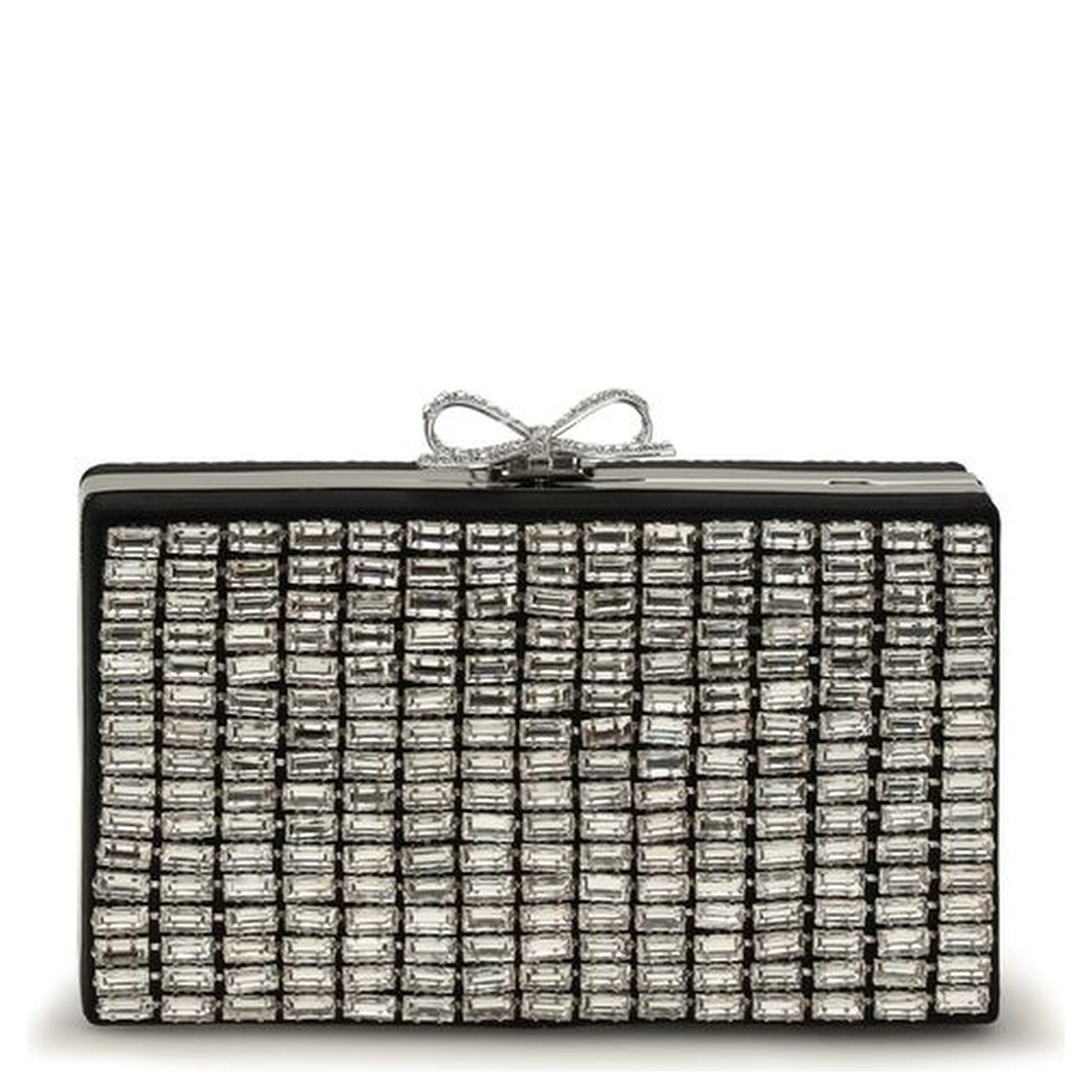 Silver Glass Clutch Bag