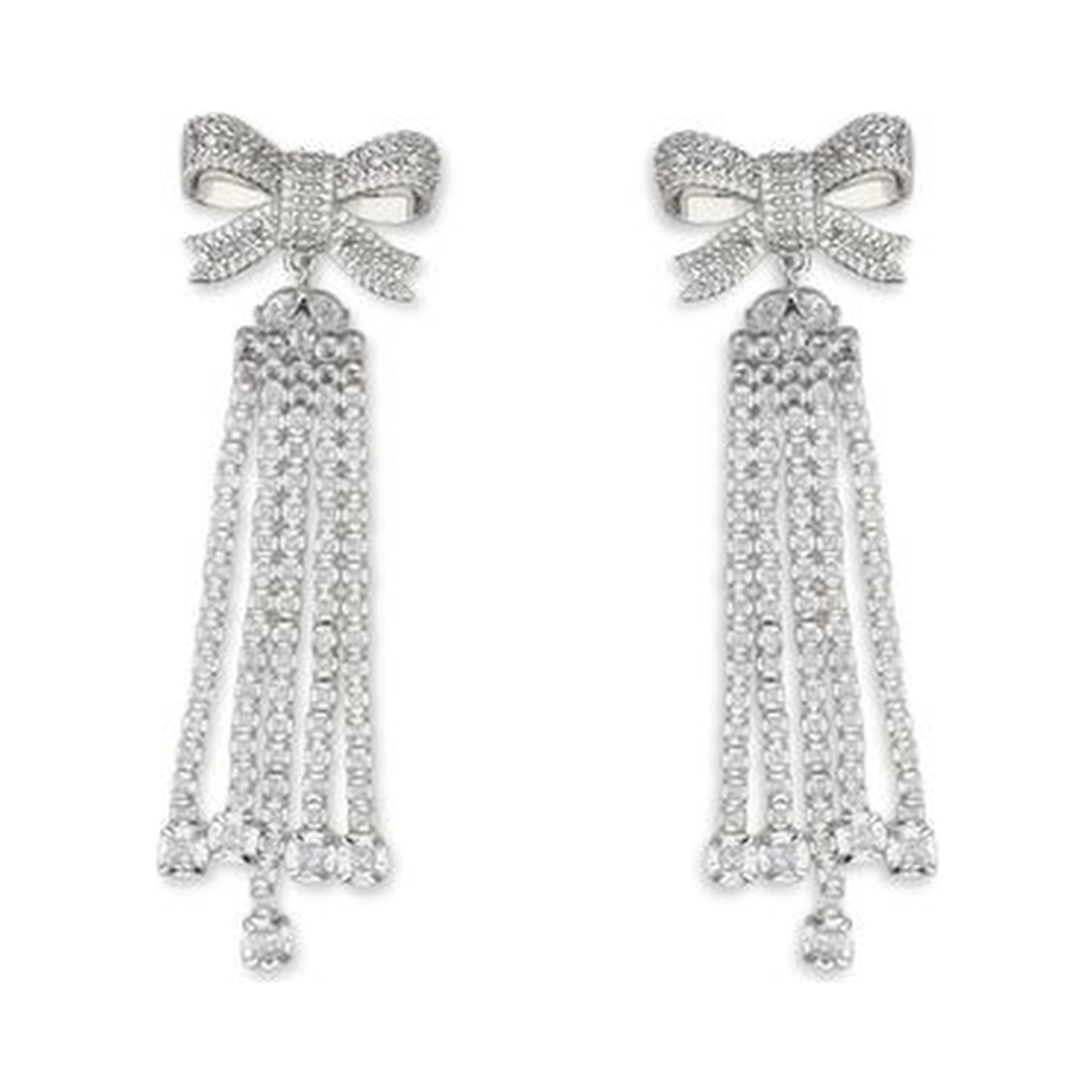 Silver Brass Earrings
