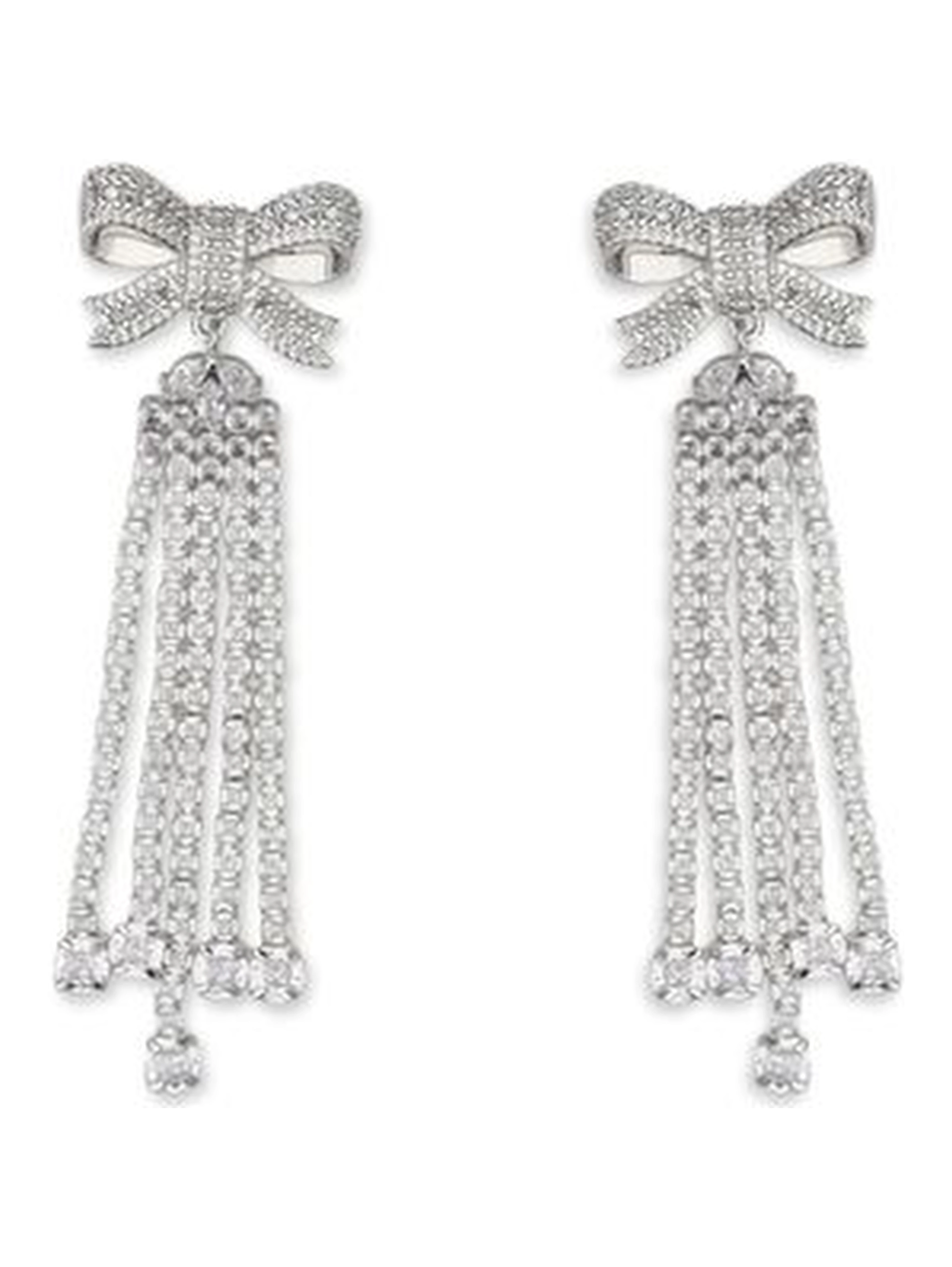 Silver Brass Earrings