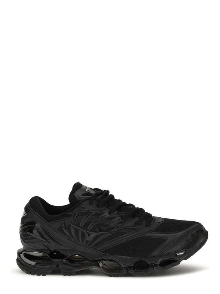 Black Fabric Athletic Sneakers