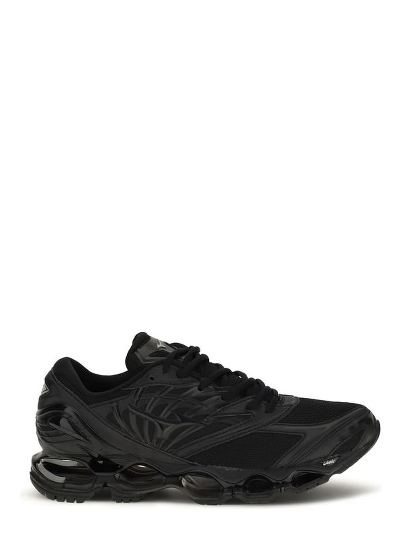 Black Fabric Athletic Sneakers
