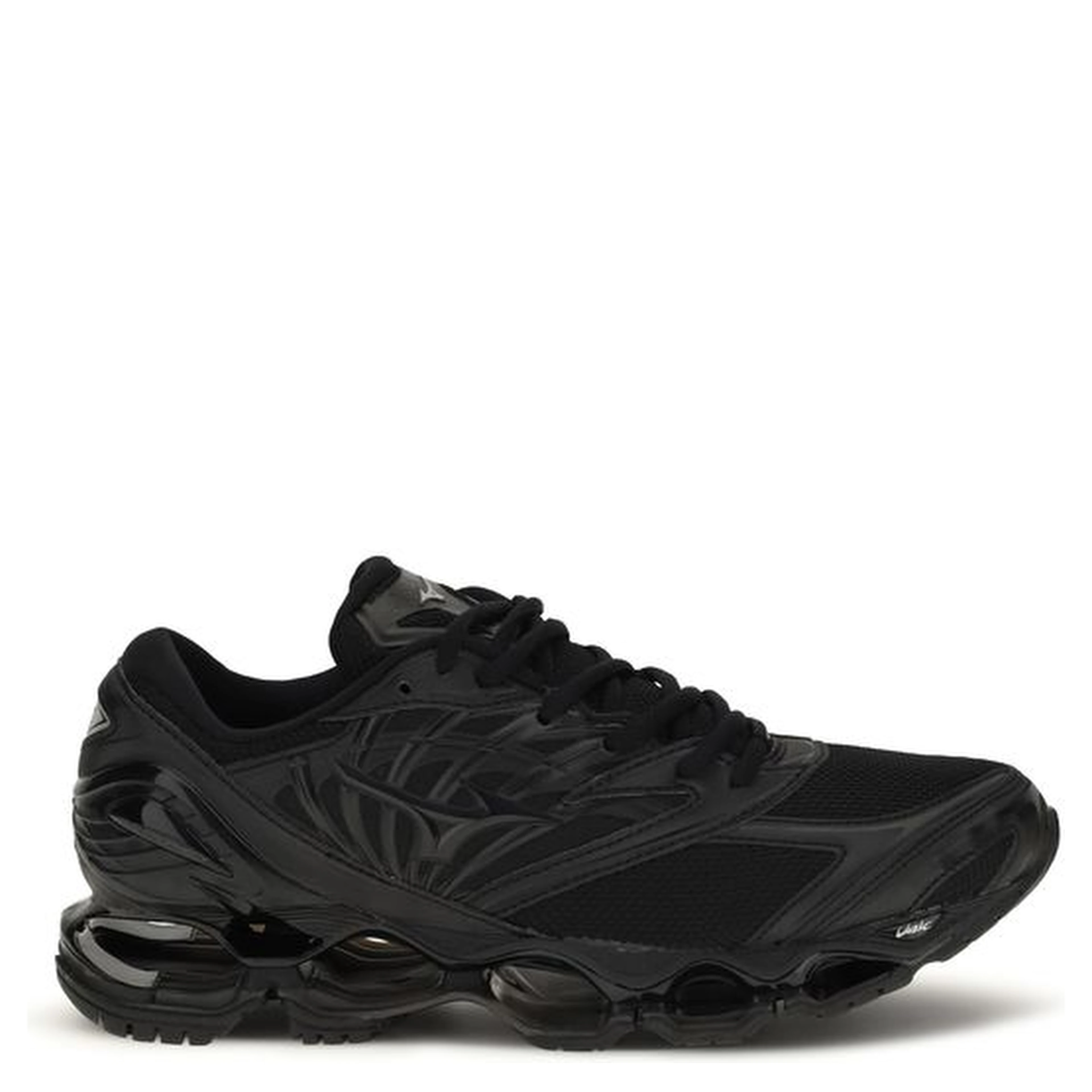 Black Fabric Athletic Sneakers