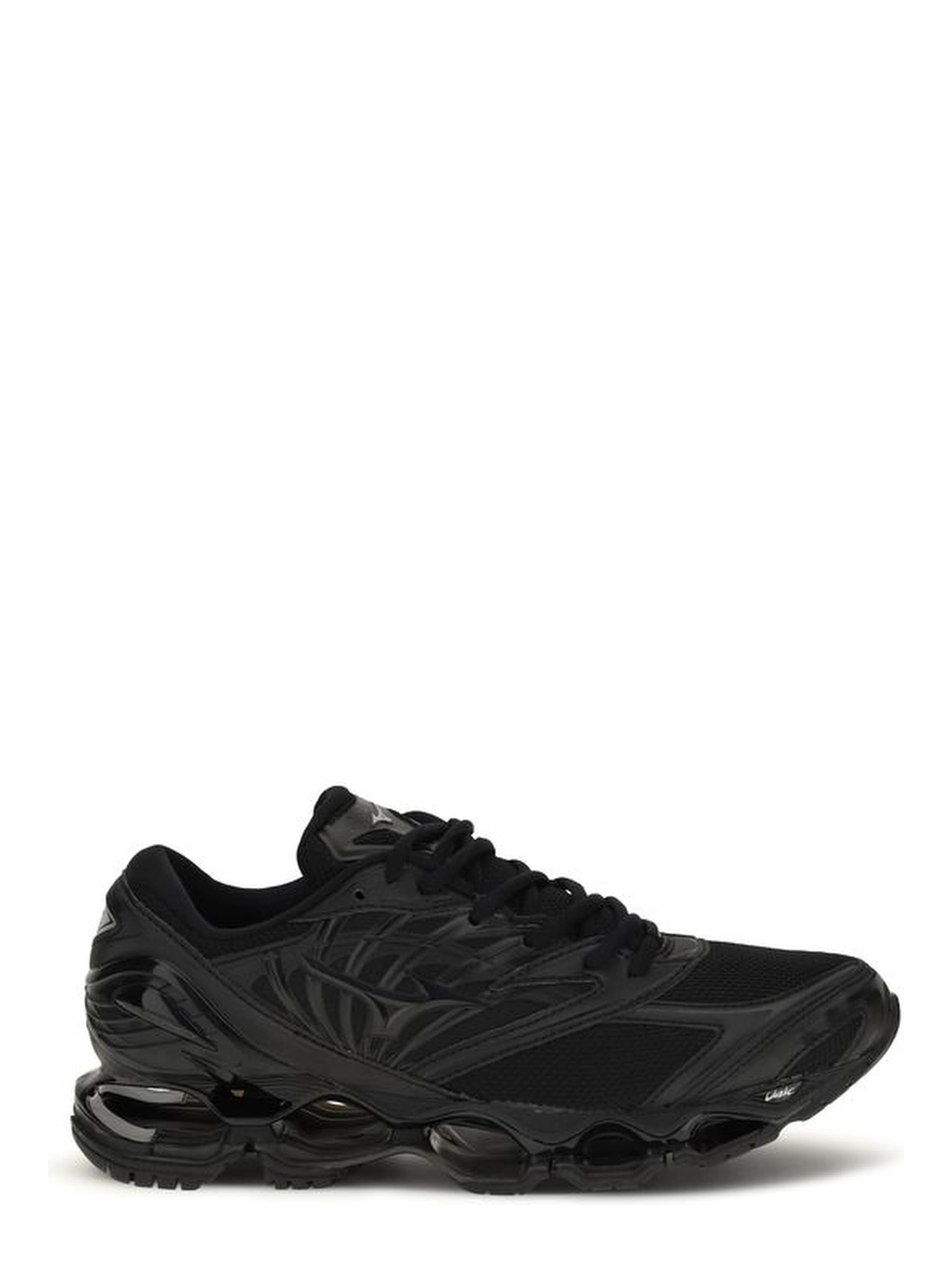 Black Fabric Athletic Sneakers