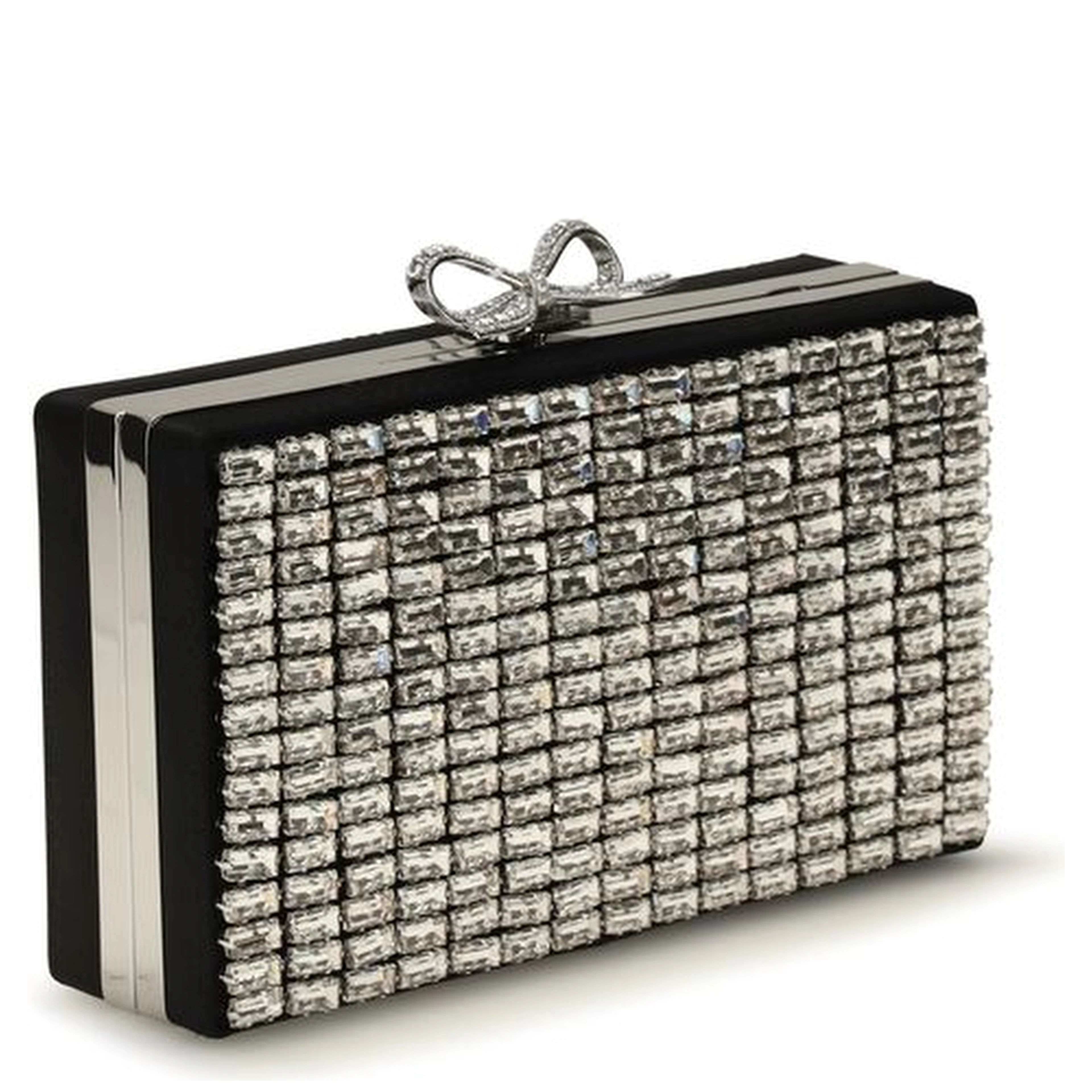 Silver Glass Clutch Bag