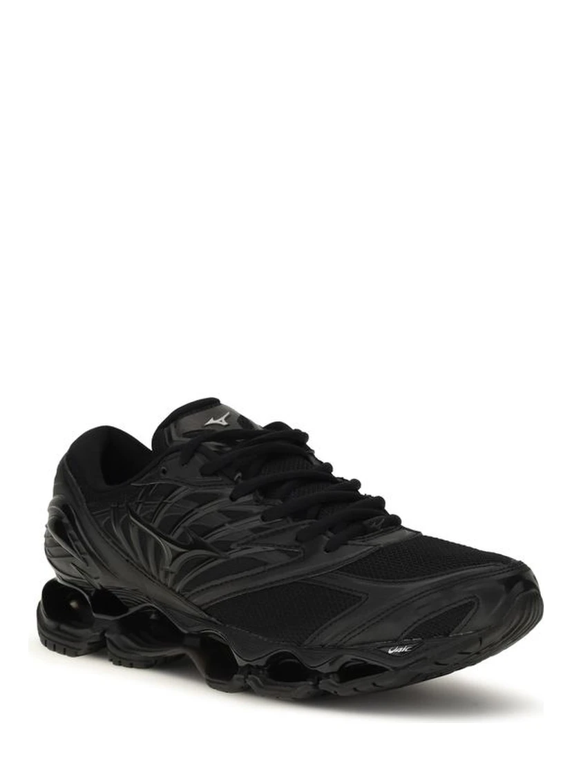 Black Fabric Athletic Sneakers