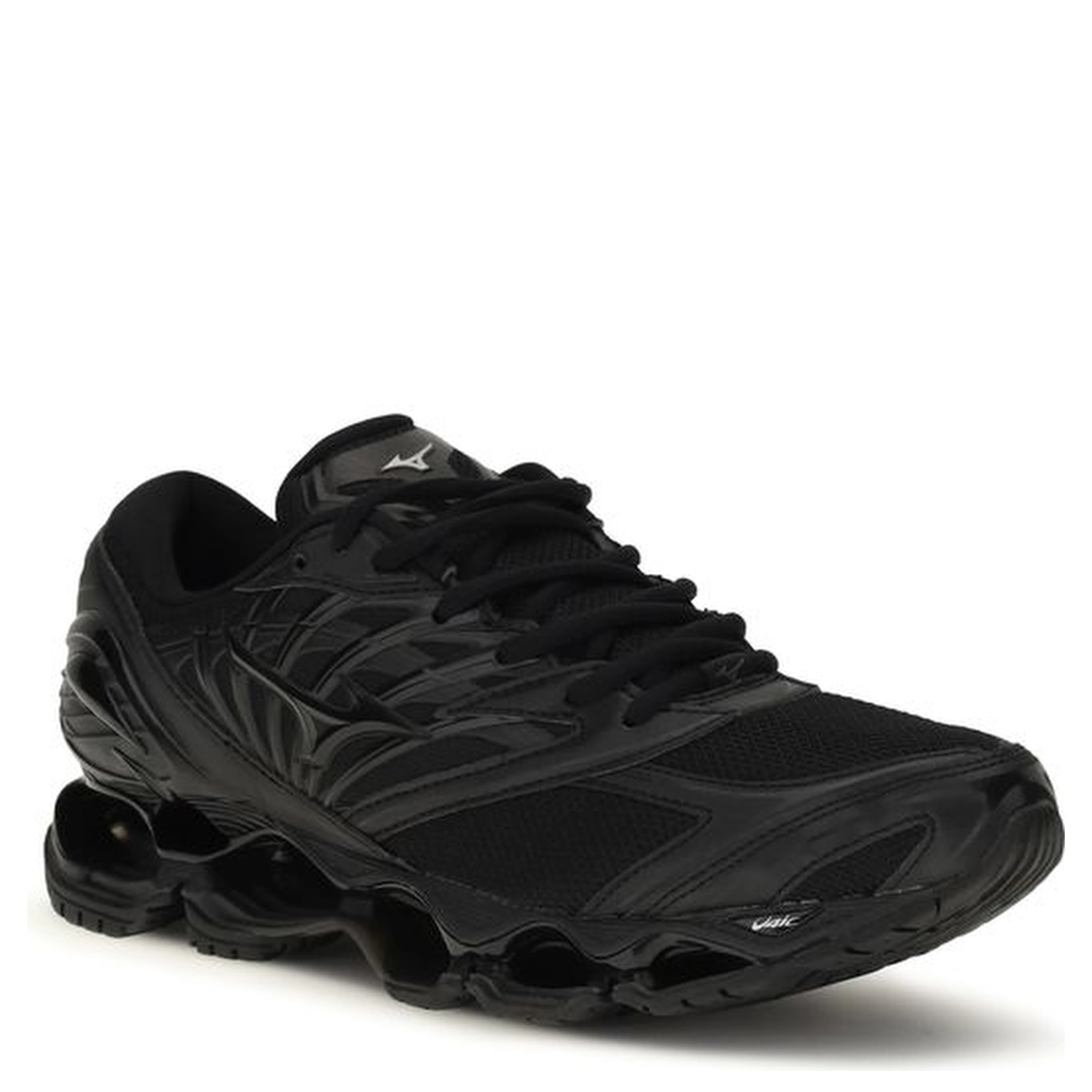 Black Fabric Athletic Sneakers
