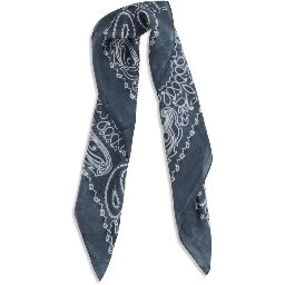 Blue Silk Scarf