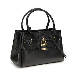 Black Buffalo Leather Shoulder Bag