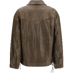 Brown Calf Leather Bos Taurus Leather Jacket