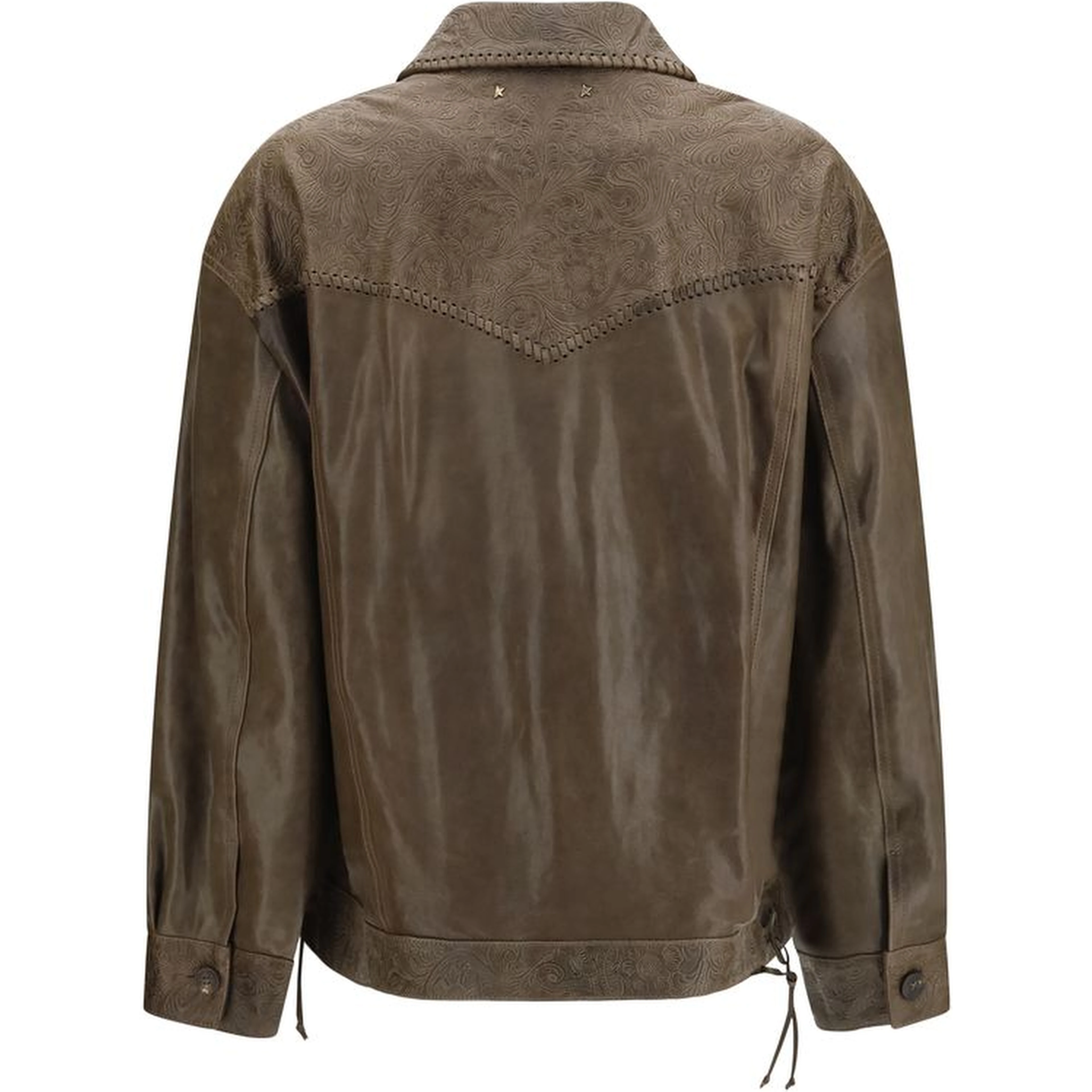 Brown Calf Leather Bos Taurus Leather Jacket