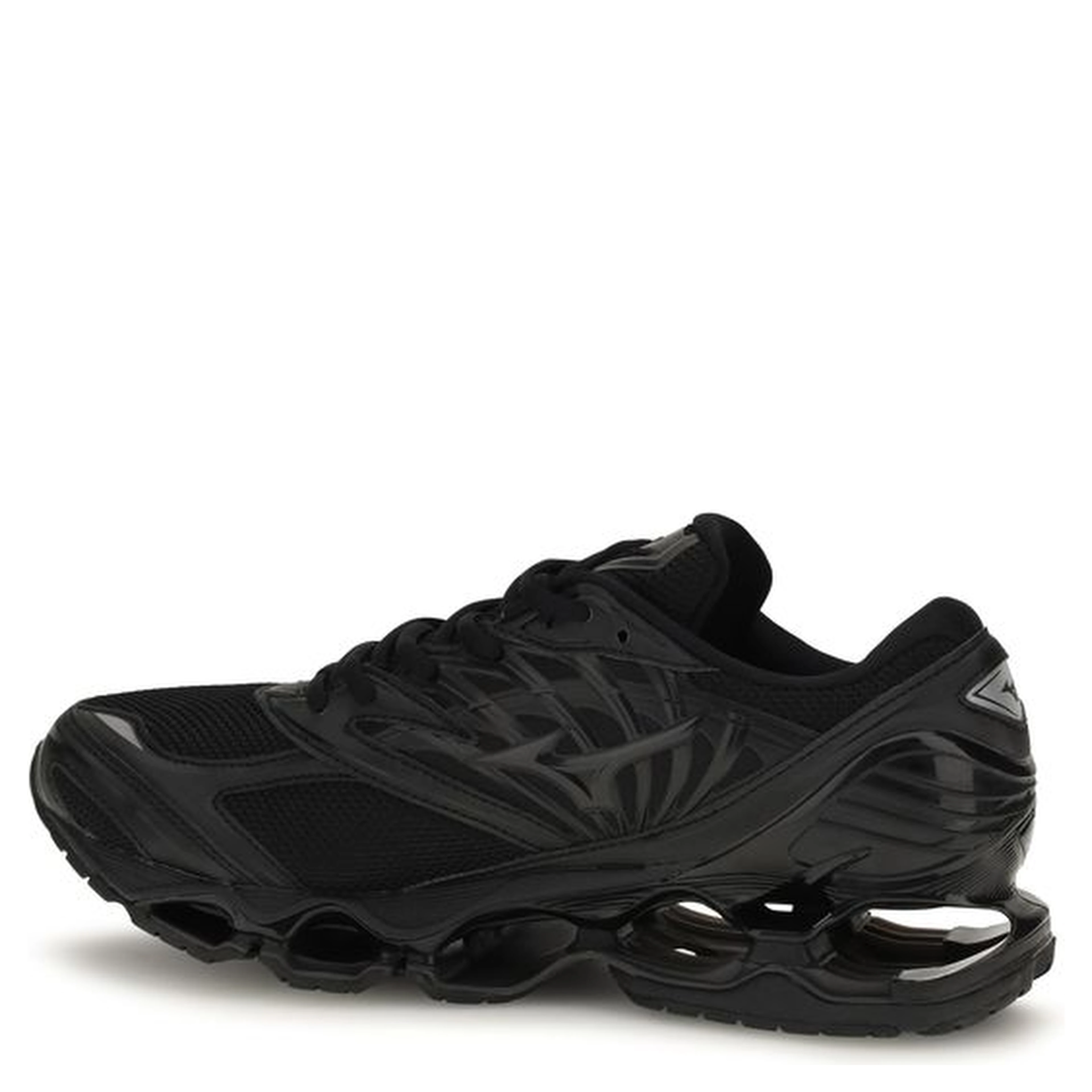 Black Fabric Athletic Sneakers