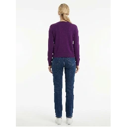 Purple Cashmere Cardigan