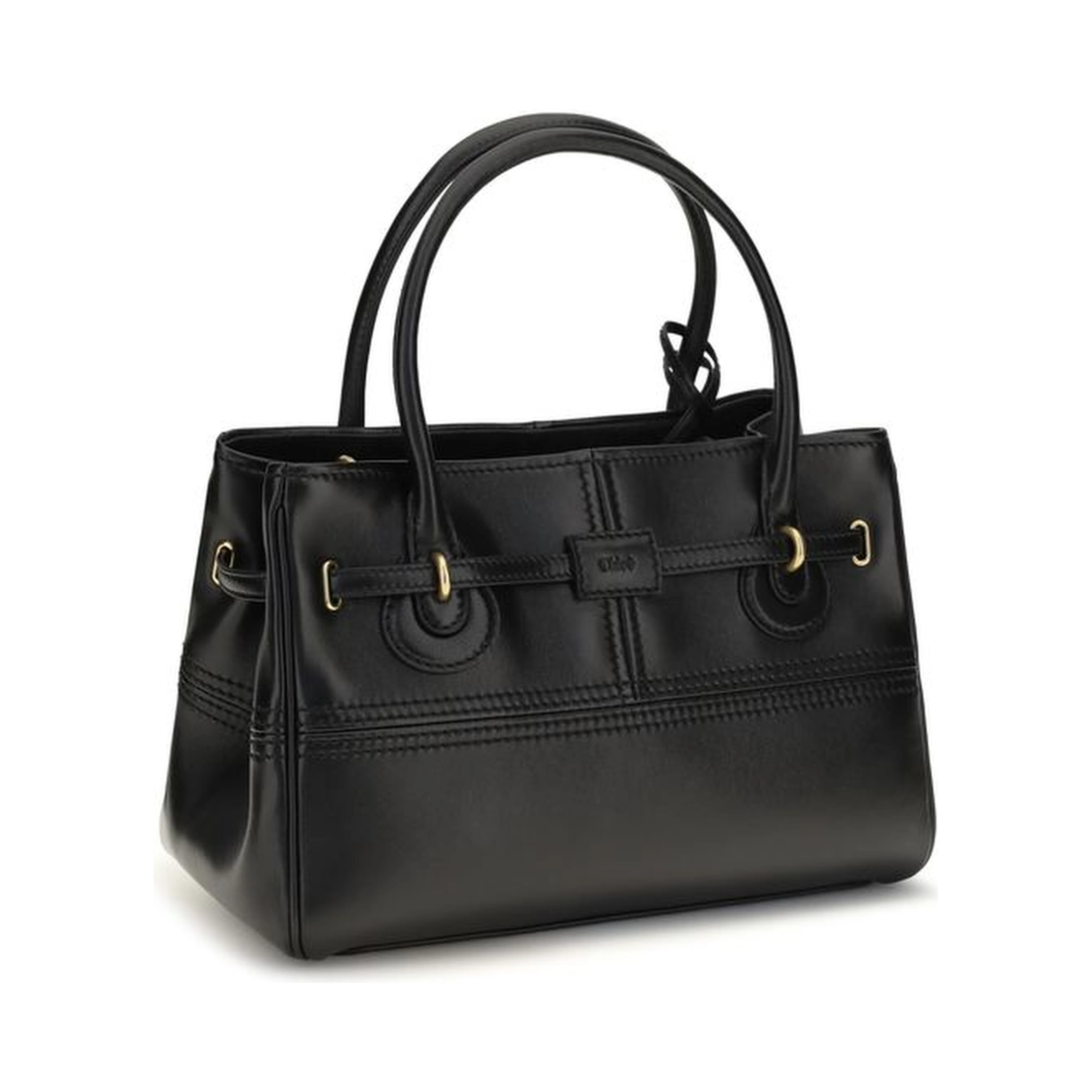 Black Buffalo Leather Shoulder Bag