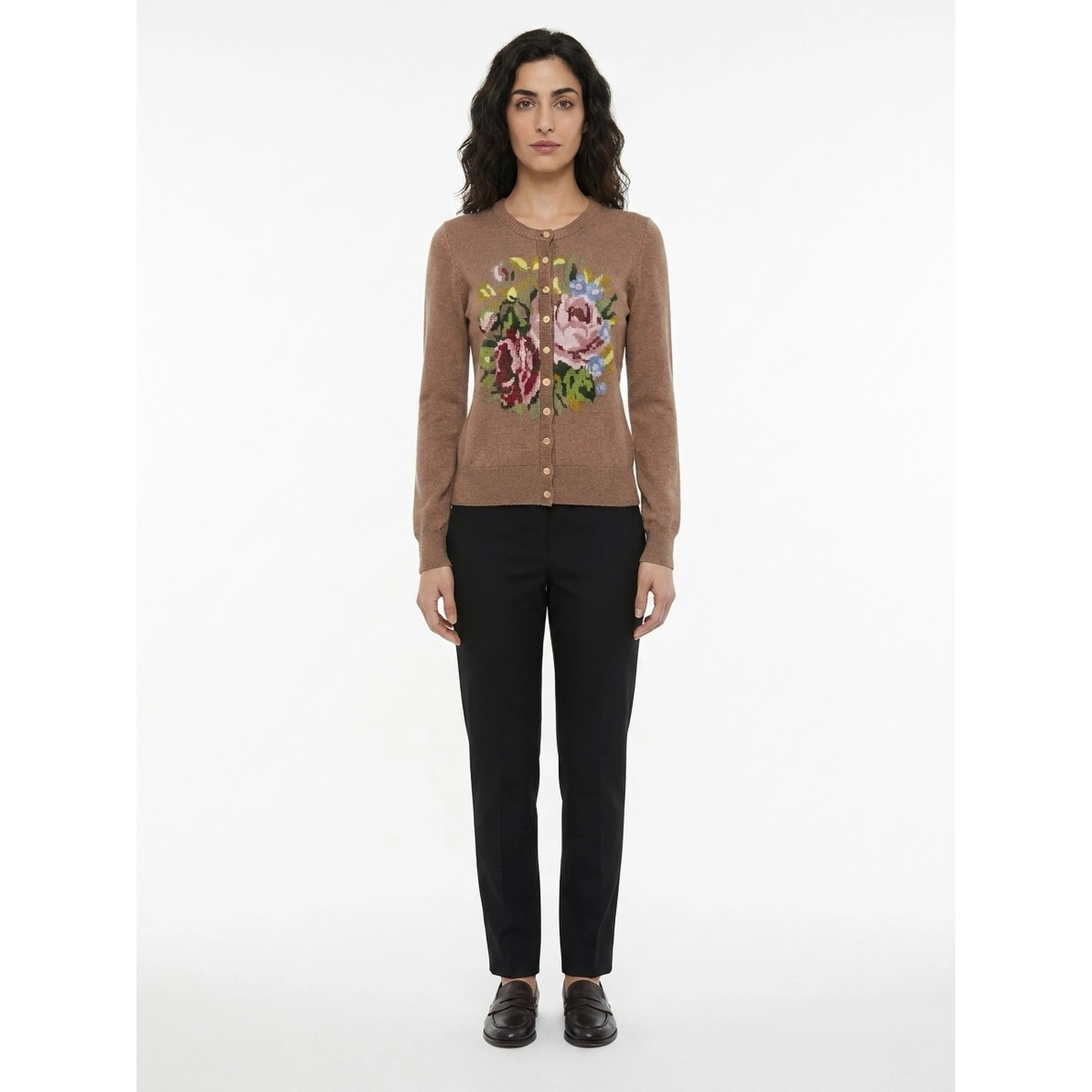 Multicolor Polyamide Cardigan