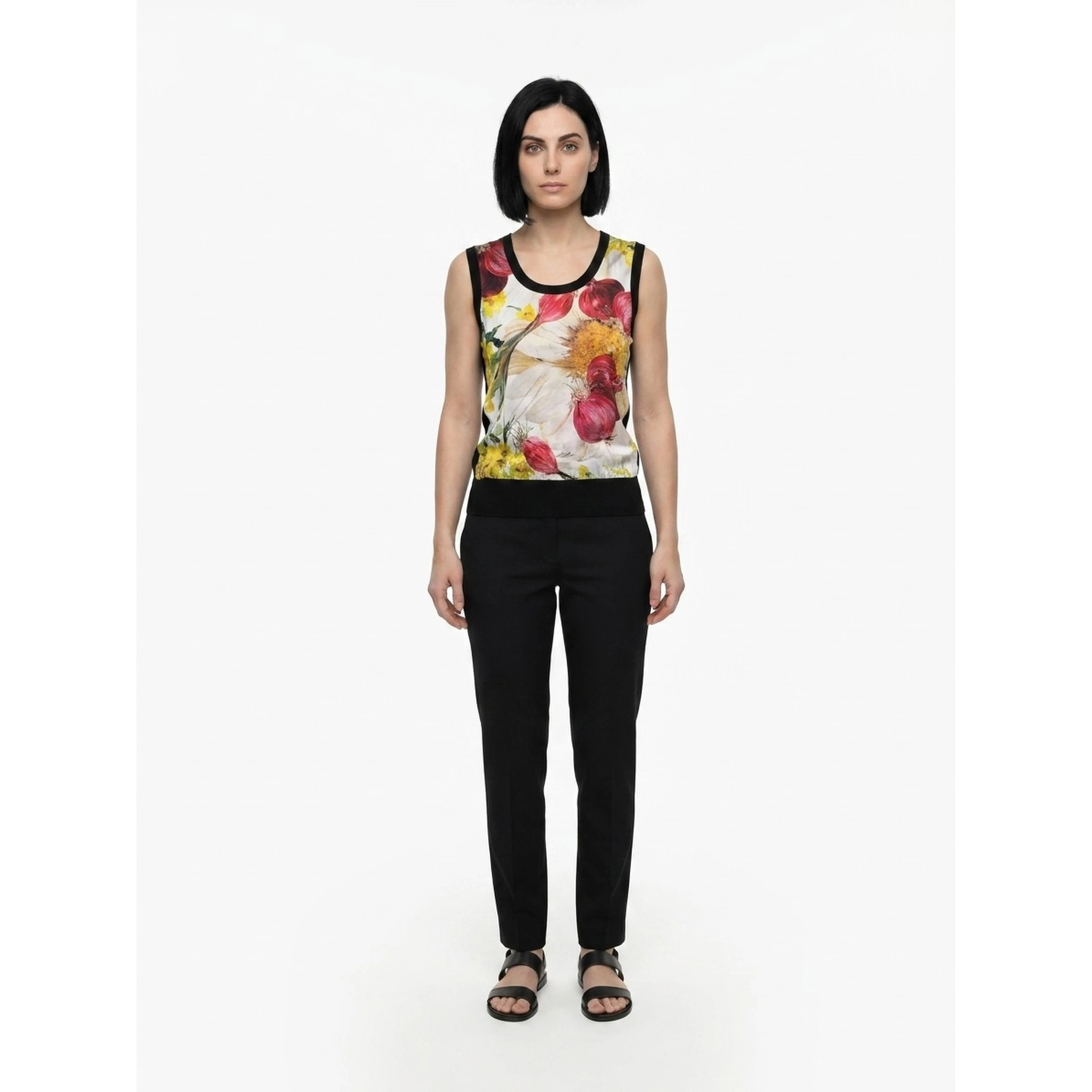 Multicolor Cotton Tank Tops
