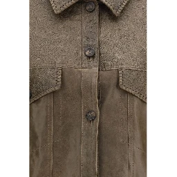 Brown Calf Leather Bos Taurus Leather Jacket