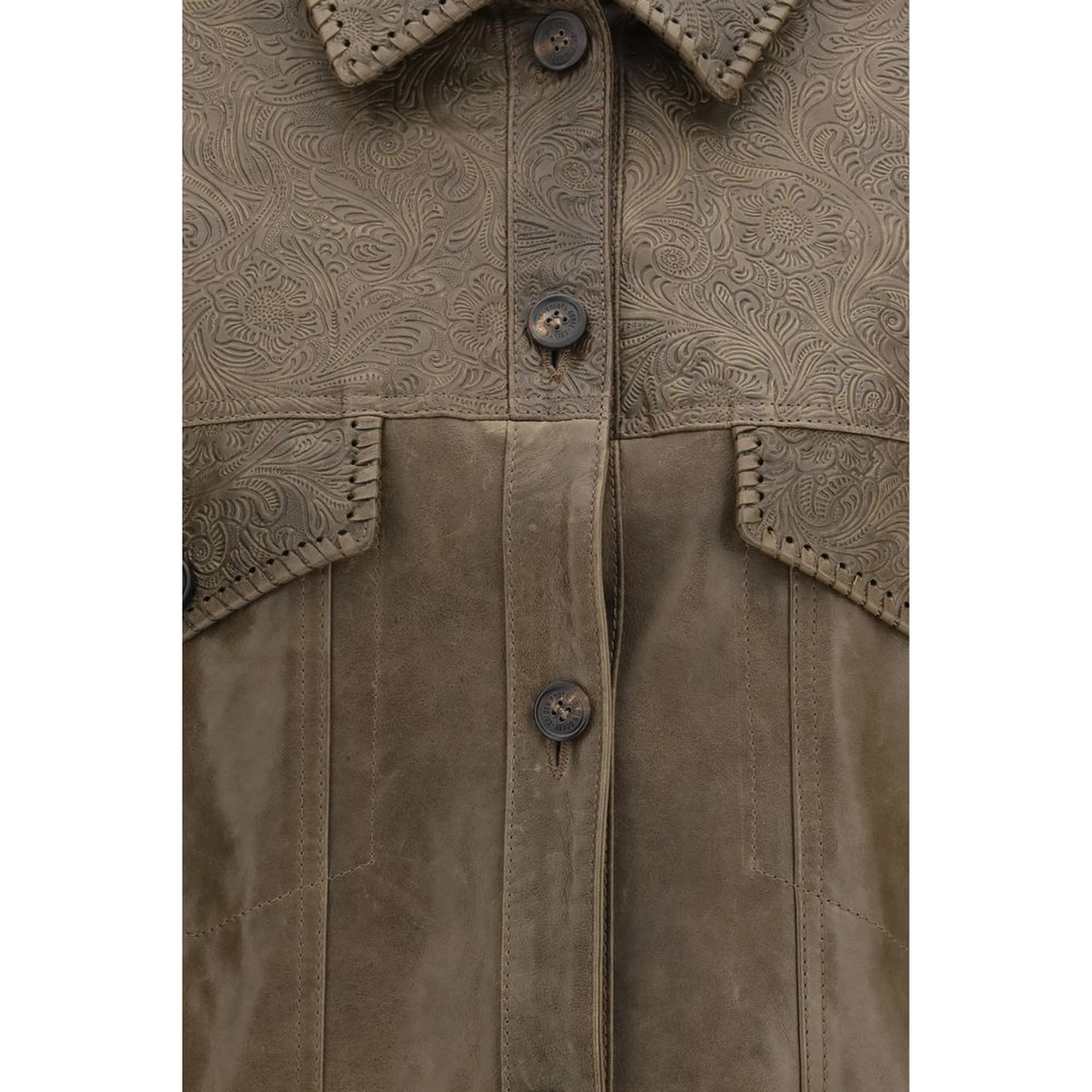 Brown Calf Leather Bos Taurus Leather Jacket