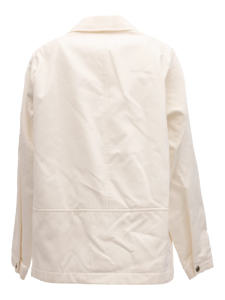 Ivory Oversized Shirt Jacket