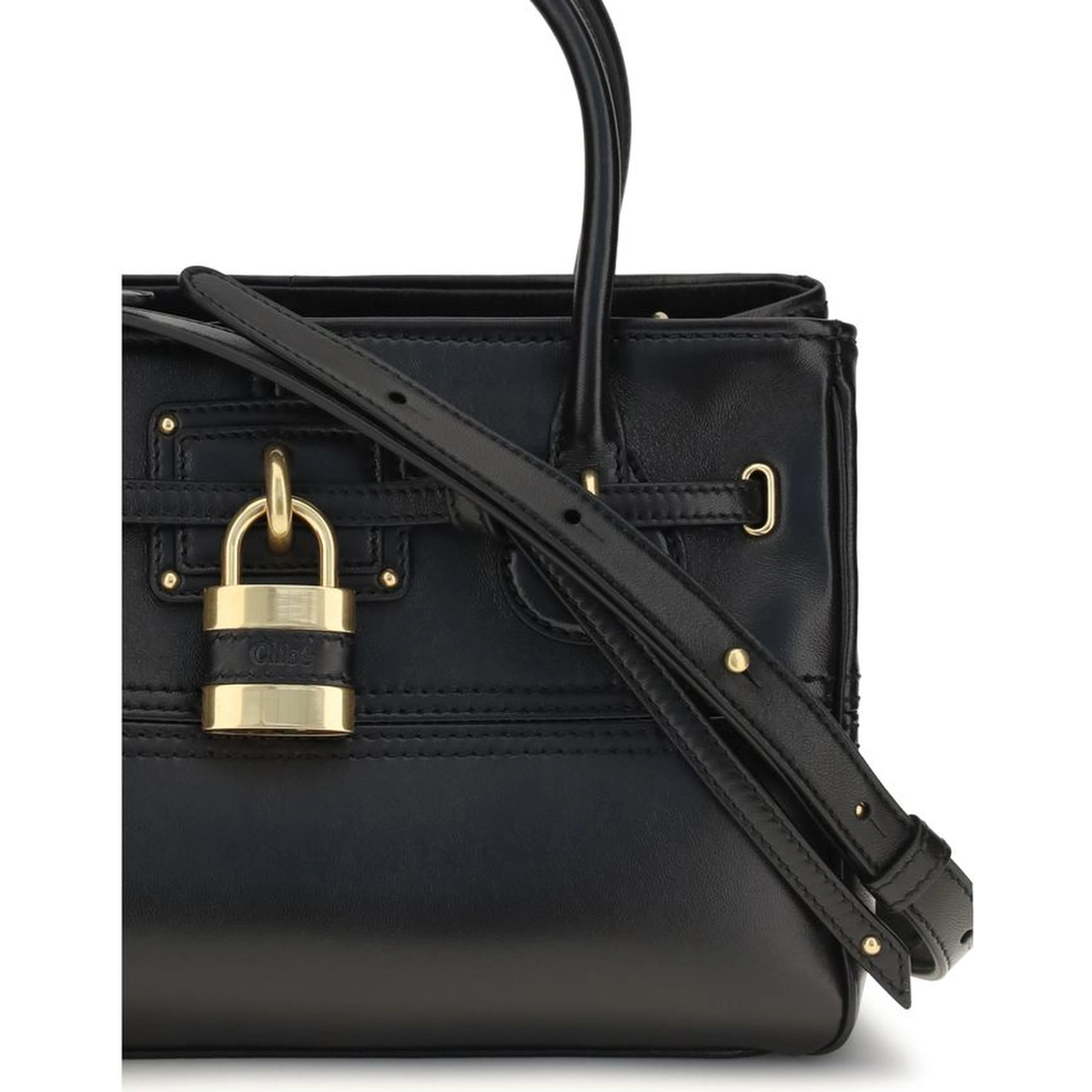Black Buffalo Leather Shoulder Bag