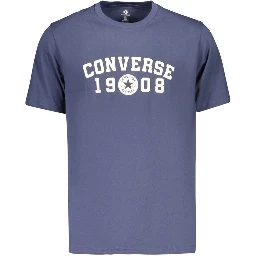 Blue Cotton Men's T-Shirt