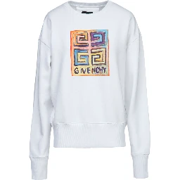 White Cotton Sweatshirt